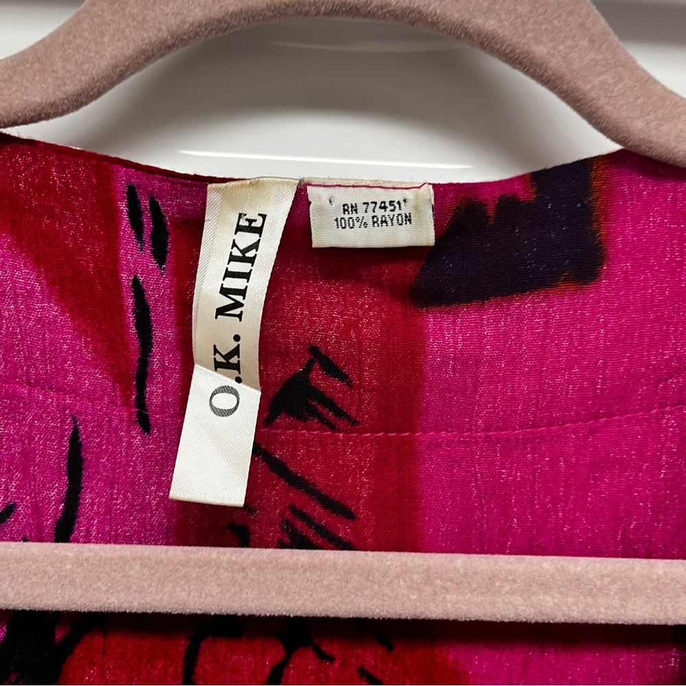 O. K. Mike Graphic Print Kaftan View 3